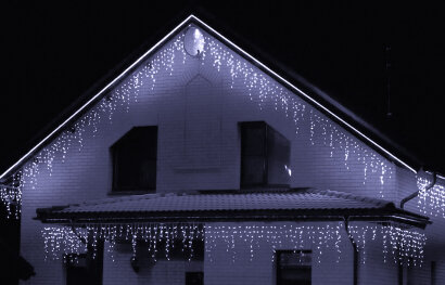 Светодиодная гирлянда бахрома Белая 21 x 0,6м IP65