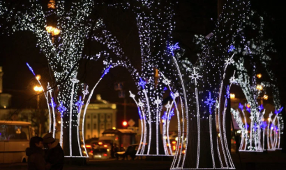 Украсить город к новому году