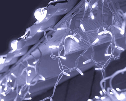 Светодиодная гирлянда бахрома Белая 51 x 0,6м IP65