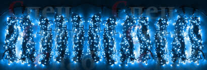 Гирлянда Клип Лайт "Спайдер-Супер" Синий 12 х 20 м 