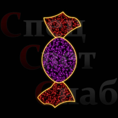 Светодиодная консоль "Конфетка Карамель" Красно-фиолетовая