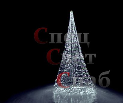 Уличная светодиодная Ёлка Белая 3м